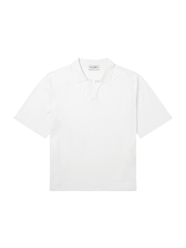 Photo: Officine Générale - Pele Lyocell and Wool-Blend Polo Shirt - Neutrals