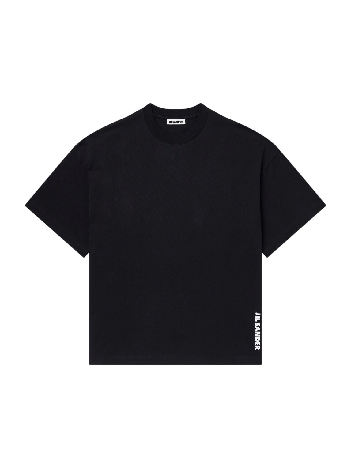 Jil Sander Men's Logo T-Shirt in Black Jil Sander