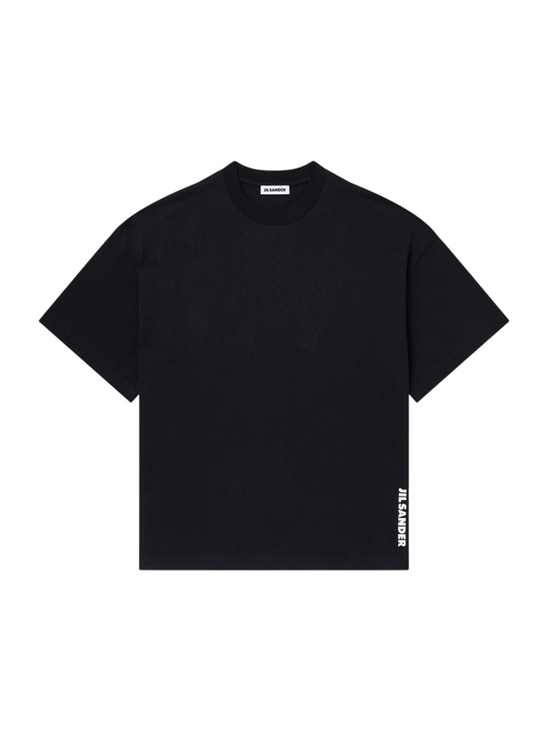 Photo: Jil Sander - Logo-Print Cotton-Jersey T-Shirt - Black
