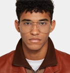 Gucci - Aviator-Style Gold-Tone Optical Glasses - Gold