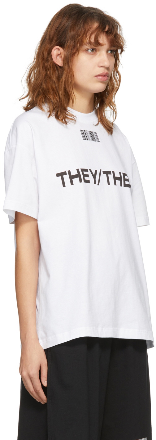 VTMNTS White They/Them T-Shirt