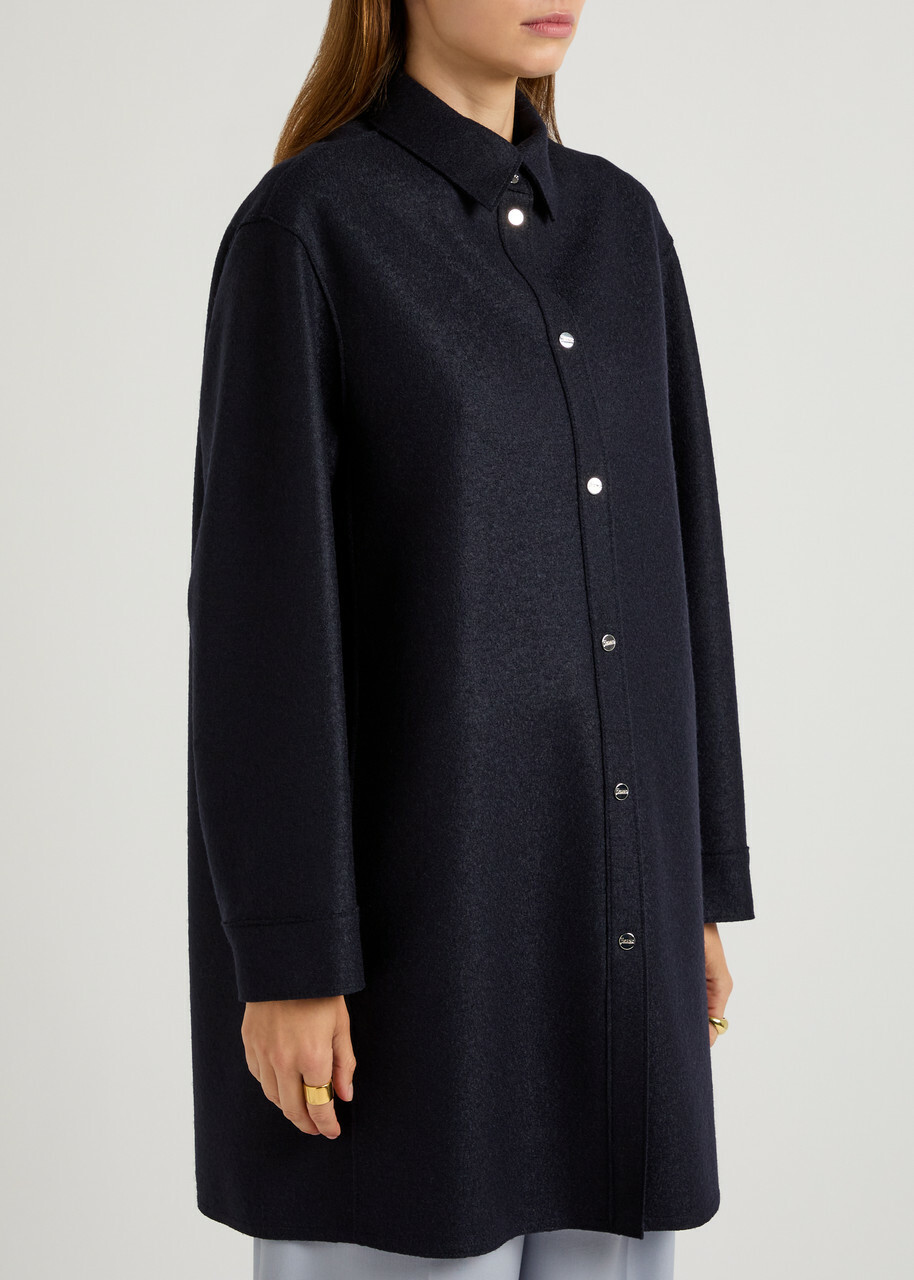 Herno Wool Overshirt Navy