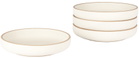 Lineage Ceramics White Deep Lunch Plate, 4 pcs