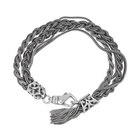 Emanuele Bicocchi Silver Double Braided Bracelet