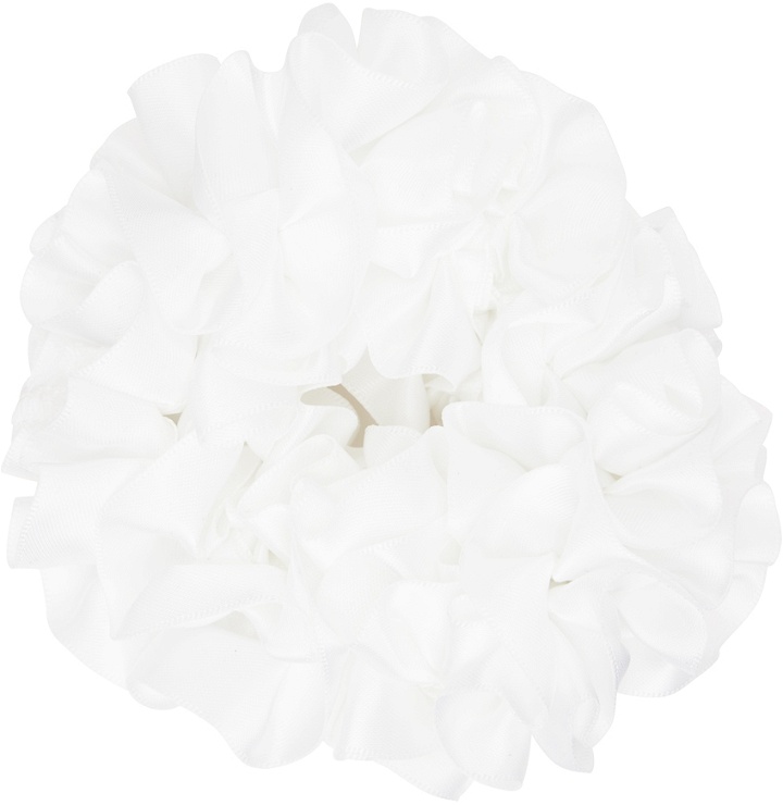 Photo: Maryam Nassir Zadeh White Carnation Scrunchie