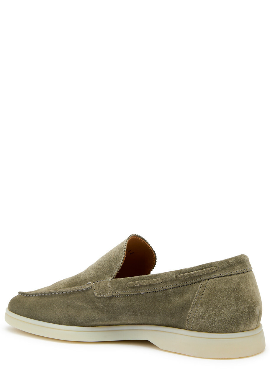 Aurélien Yacht Suede Loafers Green