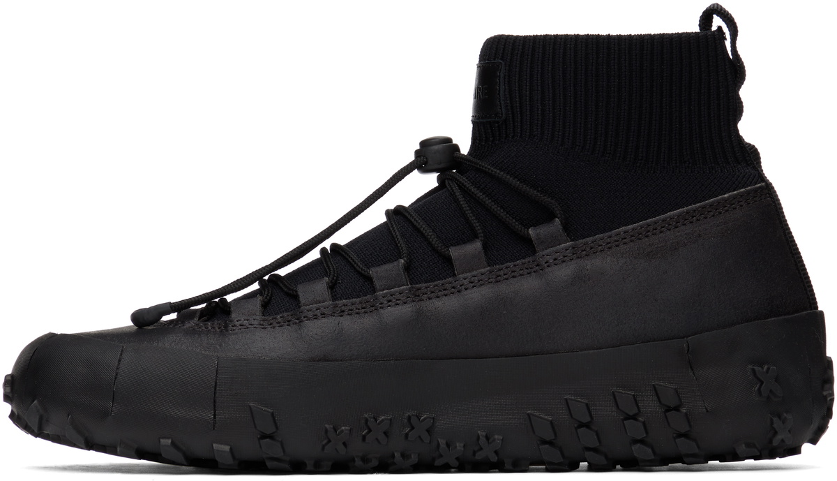 LEMAIRE Black Vibram Wrap On Sneakers