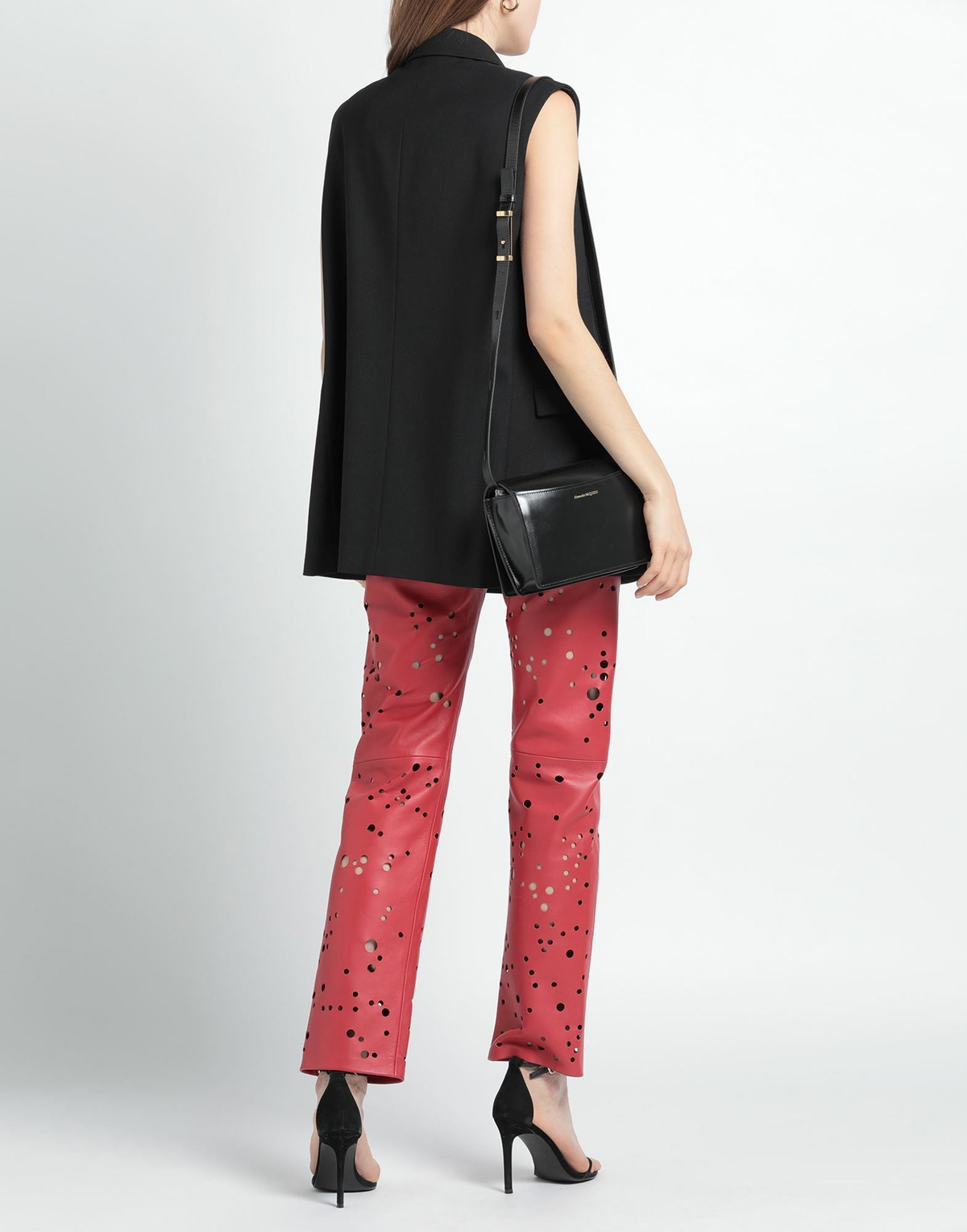 Durazzi Womens Pants in Red