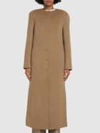 LOULOU STUDIO Martil Round Neck Long Coat