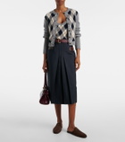 Prada Argyle cashmere crop top