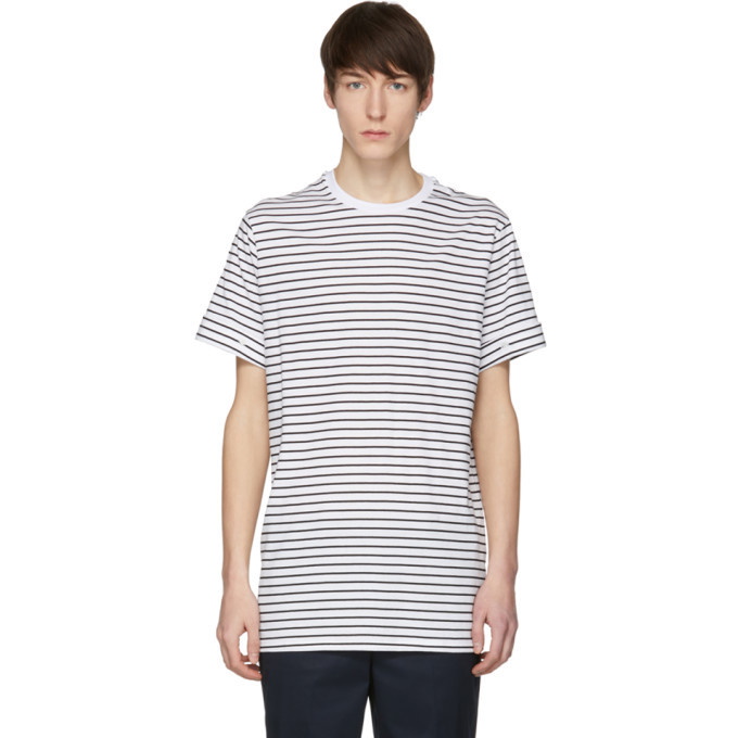 Photo: Neil Barrett White and Black Stripe T-Shirt