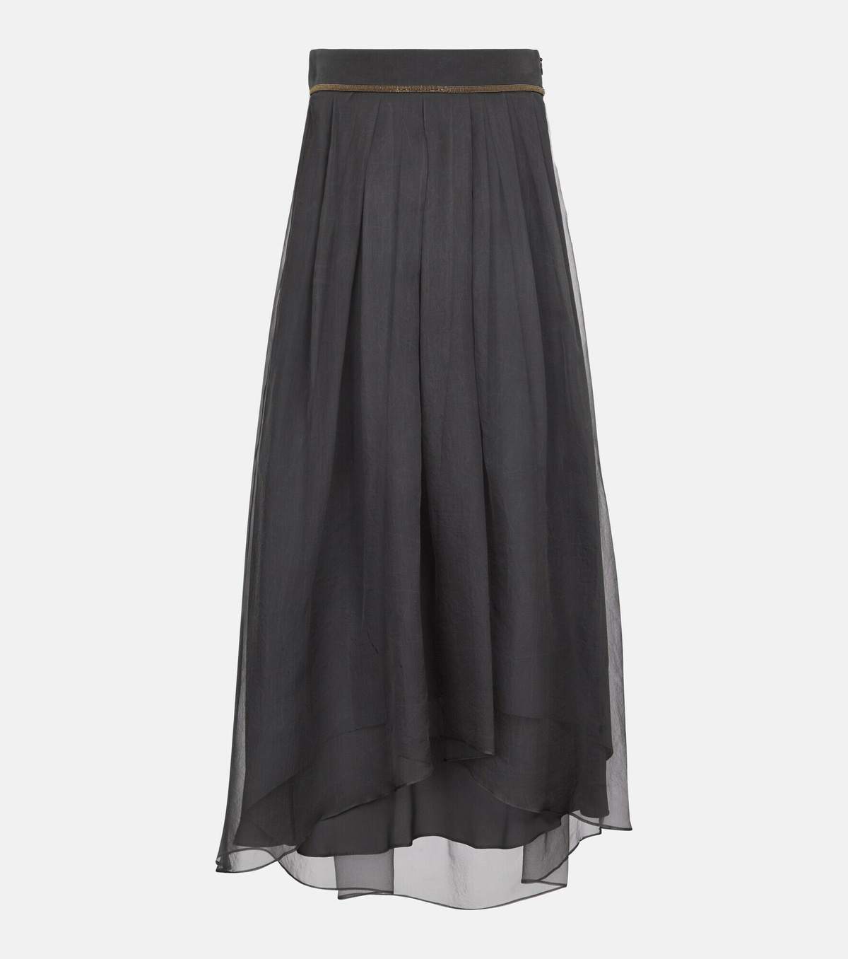 Brunello Cucinelli - Silk organza maxi skirt Brunello Cucinelli