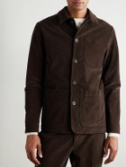 Altea - Constantin Garment-Dyed Stretch-Cotton Corduroy Overshirt - Brown