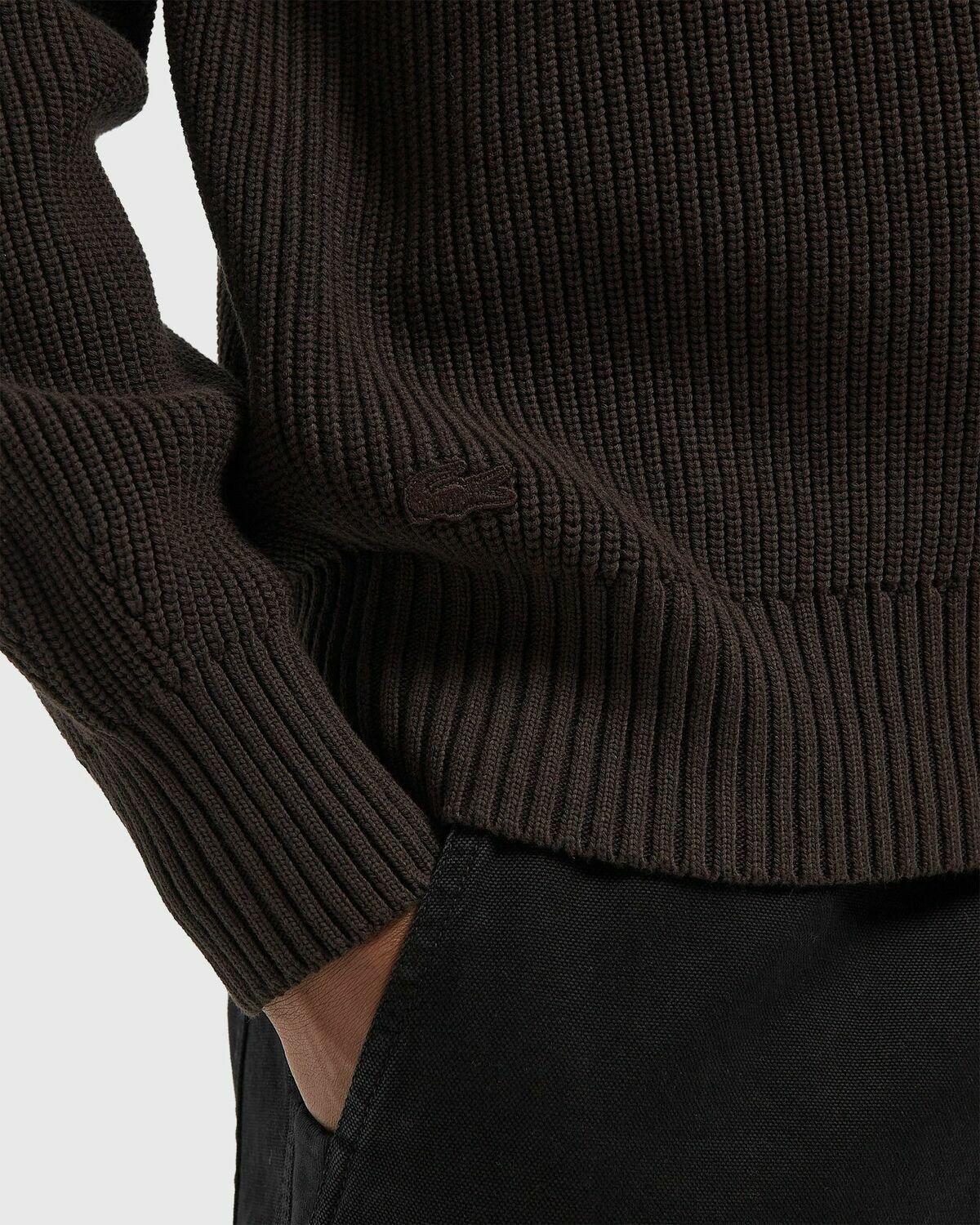 Lacoste SWEATER Brown Mens Sweatshirt
