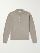 FRAME - Wool Polo Sweater - Gray
