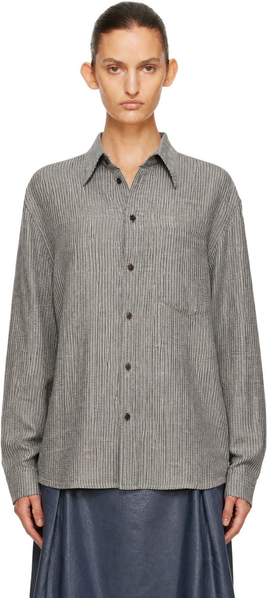 BAMBOU ROGER KWONG Gray Pyjama Shirt