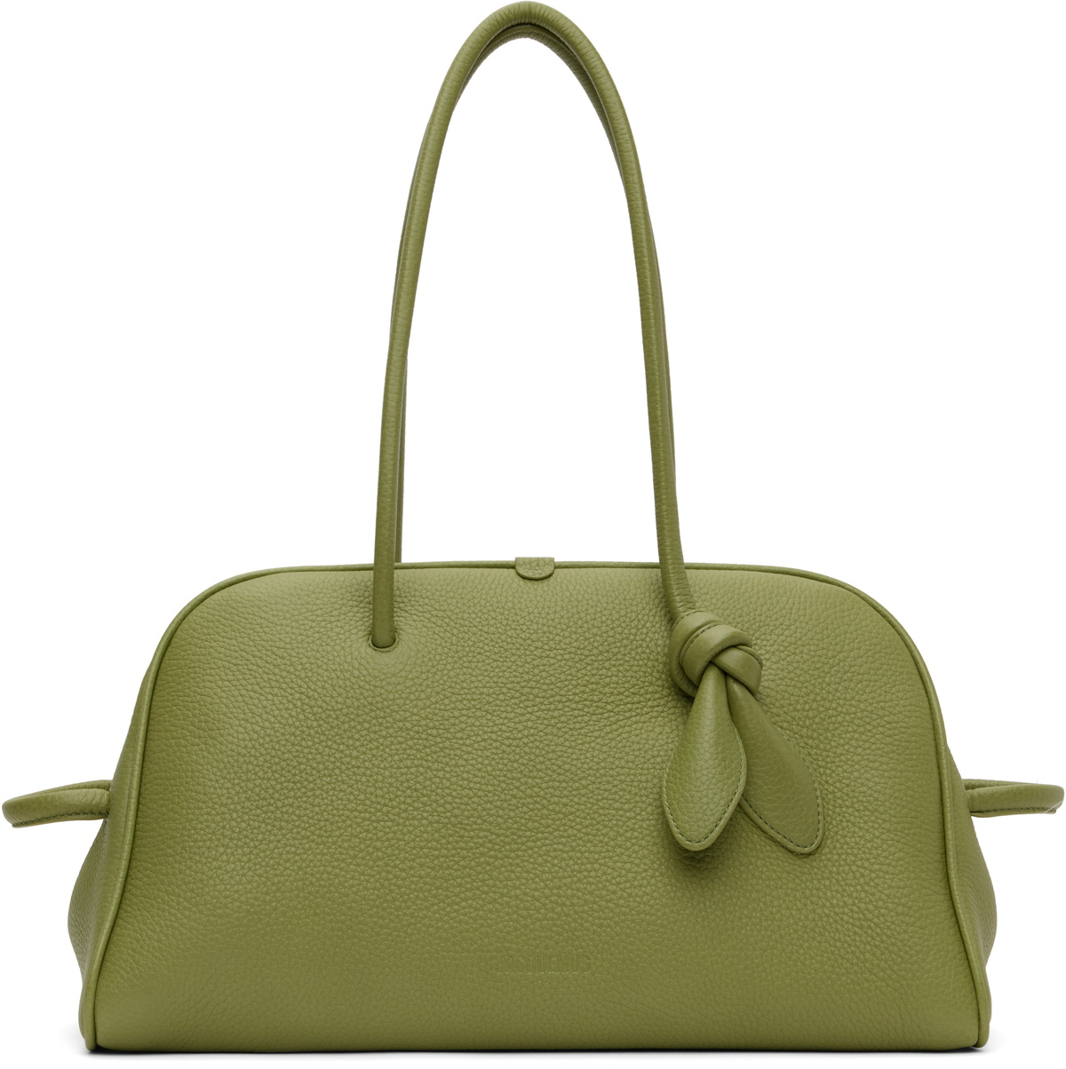 【JACQUEMUS】La Croisiere 'The large Turismo' バッグ JACQUEMUS: Yellow La Croisière 'The large Turismo' Tote | SSENSE