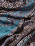 ETRO - Fringed Paisley Modal and Cashmere-Blend Twill Scarf