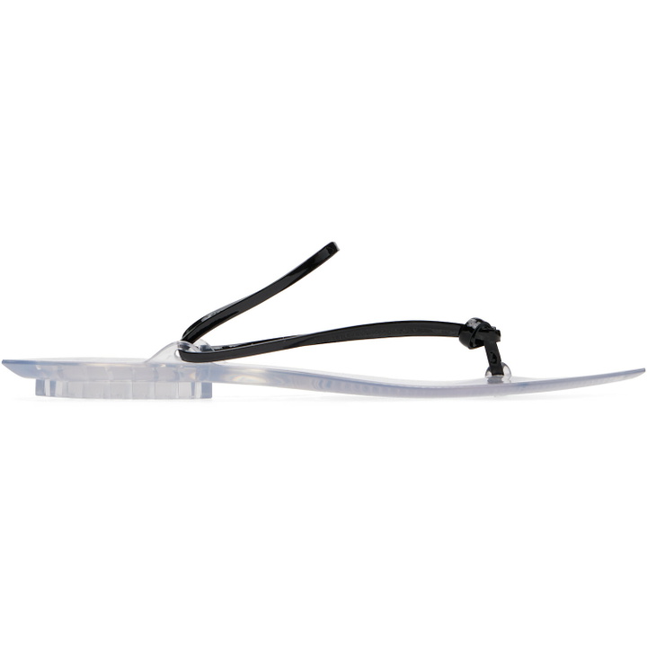 Photo: ALAÏA Black Invisible Thong Sandals