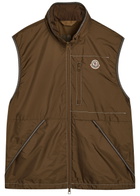 Moncler Ansiei Hooded Nylon Gilet Brown