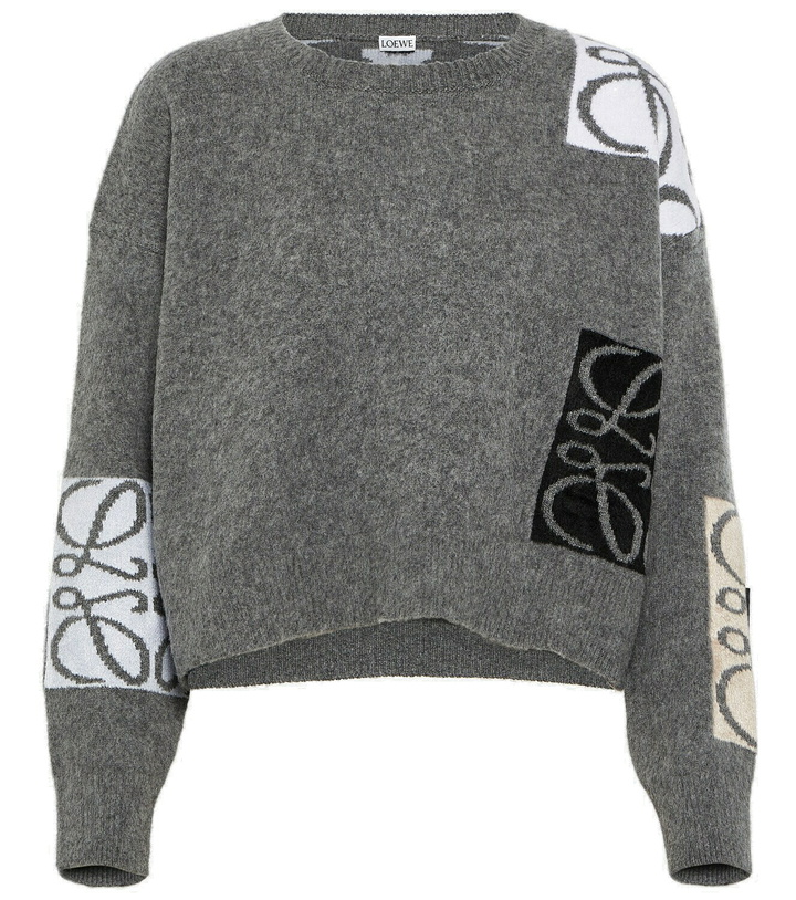Photo: Loewe Anagram cropped wool sweater