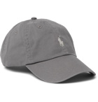 Polo Ralph Lauren - Logo-Embroidered Cotton-Twill Baseball Cap - Gray