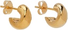 AGMES Gold Mini Dahlia Earrings