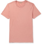 Bottega Veneta - Intrecciato-Trimmed Cotton-Jersey T-Shirt - Men - Pink