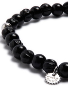 Tateossian Black Agate Beaded Bracelet
