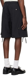 WOOYOUNGMI Black Zip Detail Utility Shorts