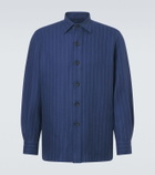 Rubinacci Striped linen and wool shirt