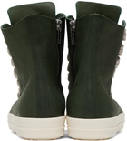 Rick Owens Green High Sneakers