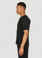 Plissé Short Sleeved T-Shirt in Black