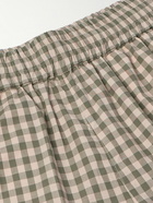 Nicholas Daley - Wide-Leg Gingham Cotton Shorts - Neutrals