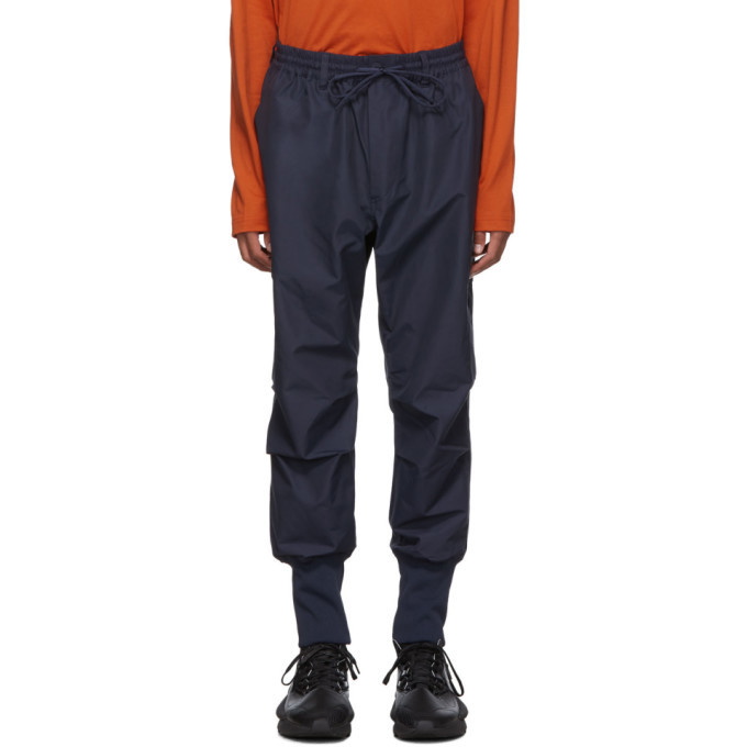 Photo: Y-3 Navy Canvas Cargo Pants