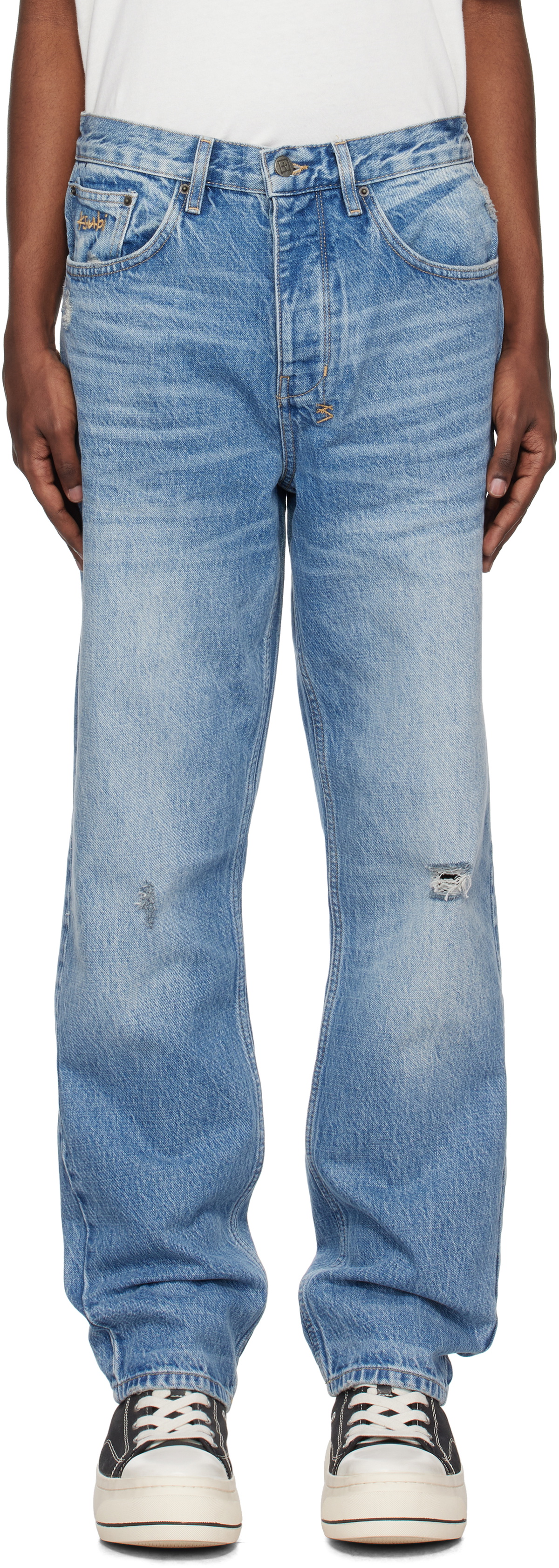 Ksubi Blue Bullet Vibez Trashed Jeans Ksubi