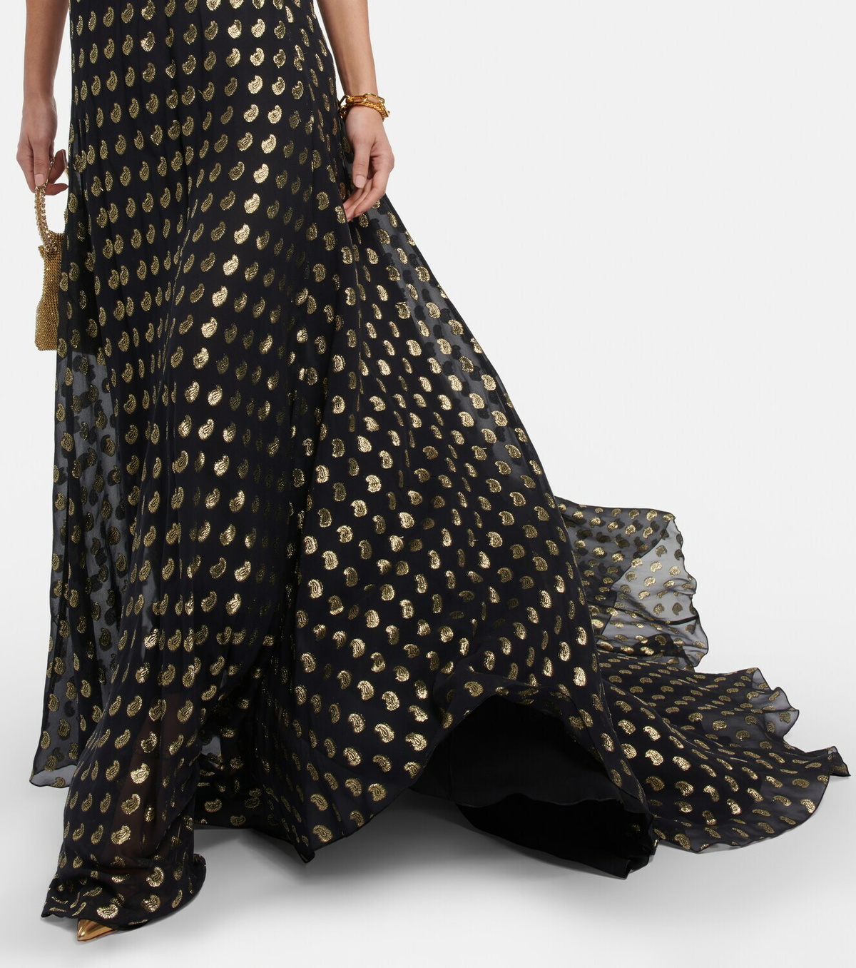 Etro Embellished silk chiffon gown Etro