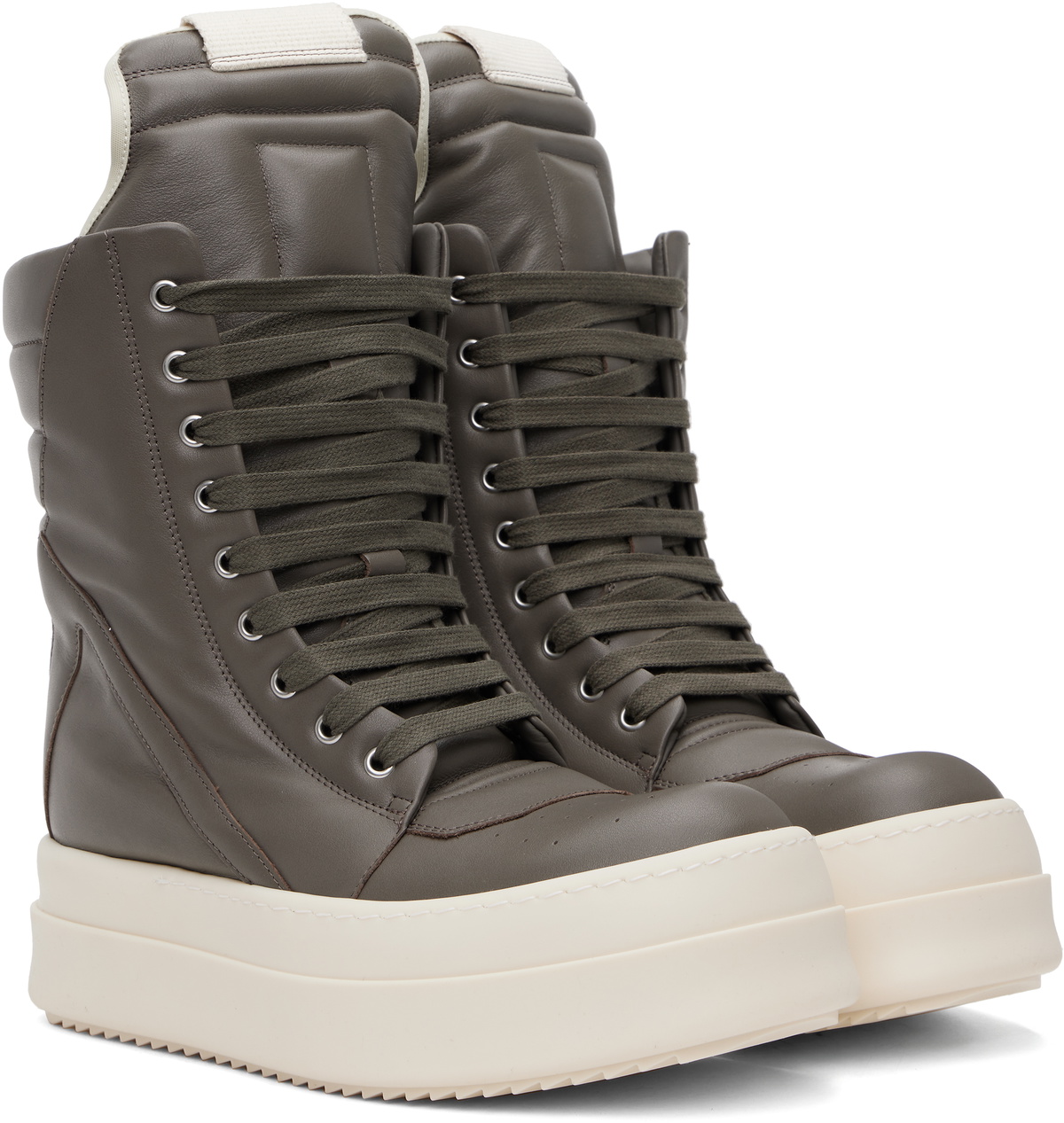 Rick Owens Gray Hollywood Mega Geobasket Sneakers Rick Owens