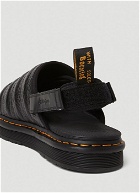 x Suicoke Mura Vibrance Croco Leather Sandals in Black