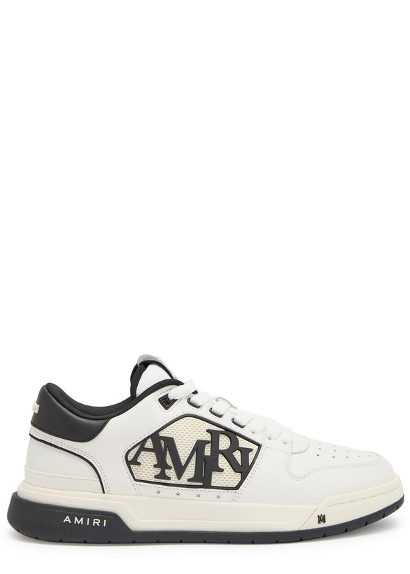 Photo: Amiri Classic Logo-appliquéd Leather Sneakers White