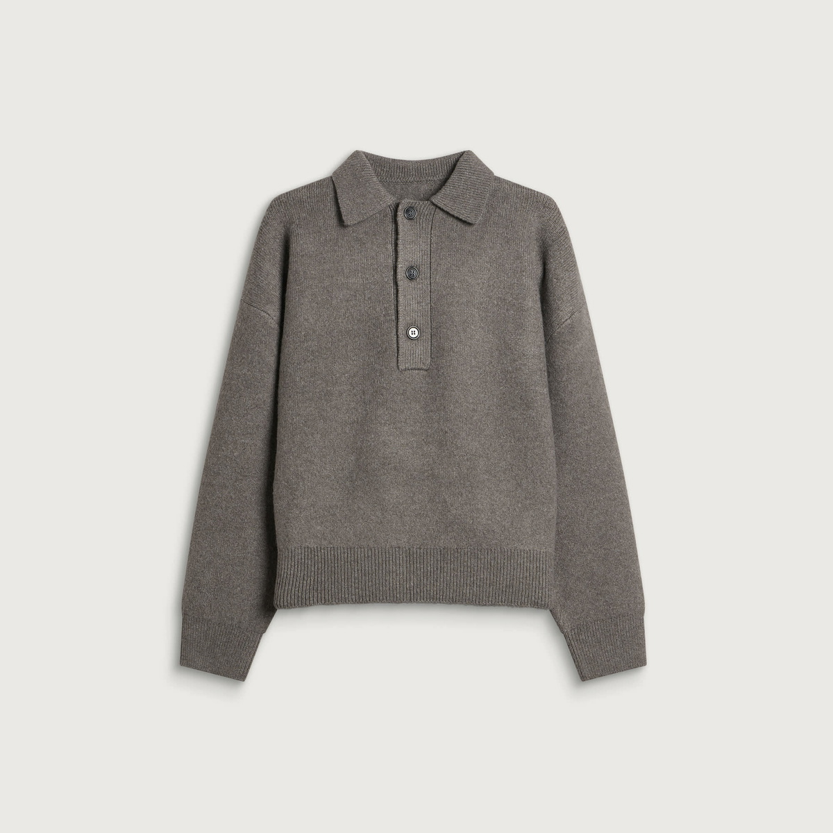 MKI Men's Double Knit Rugby in Brown