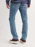 Nudie Jeans - Gritty Jackson Straight-Leg Organic Selvage Jeans - Blue