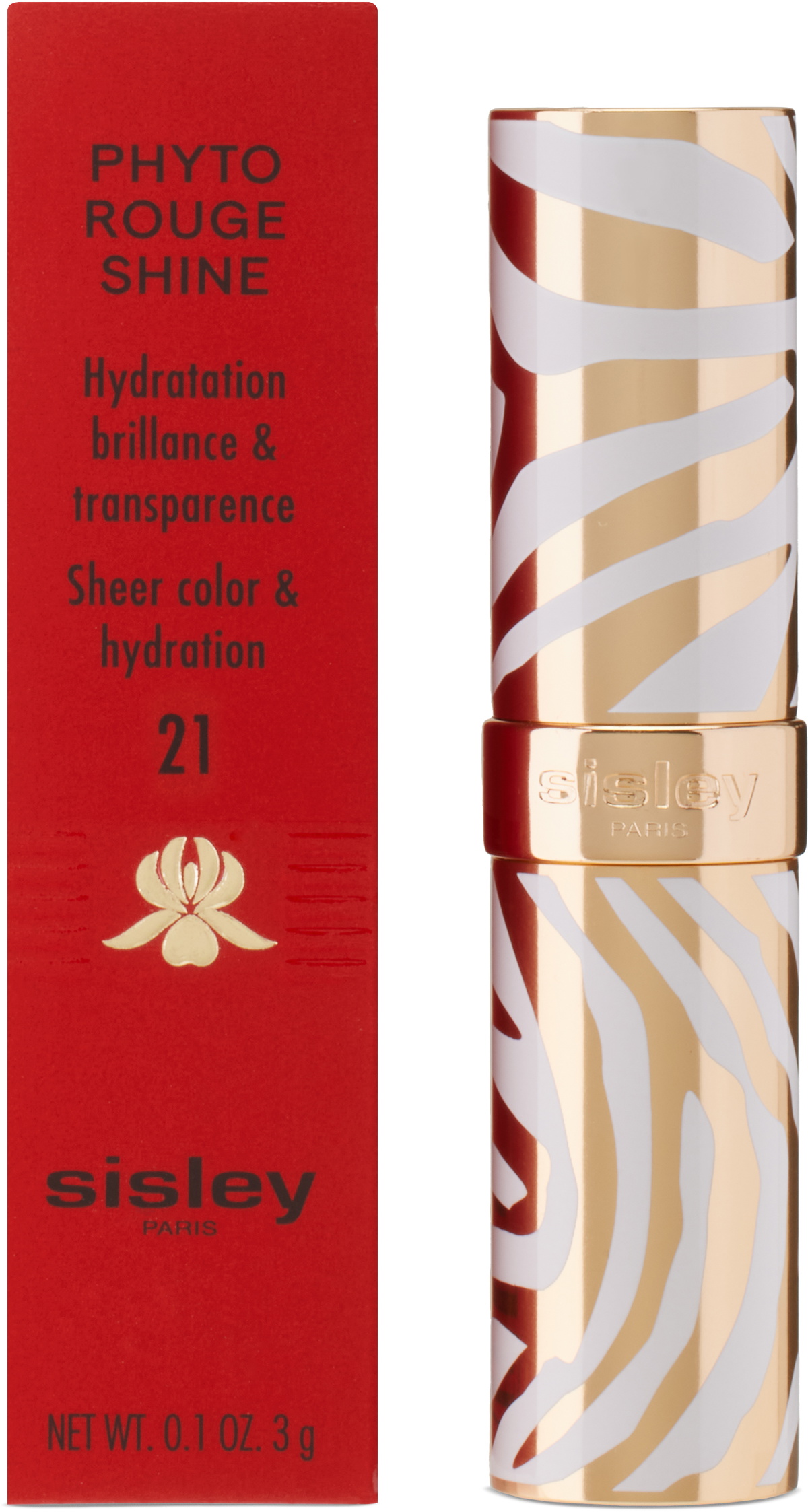 Sisley-Paris Phyto-Rouge Shine Lipstick – 21 Sheer Rosewood