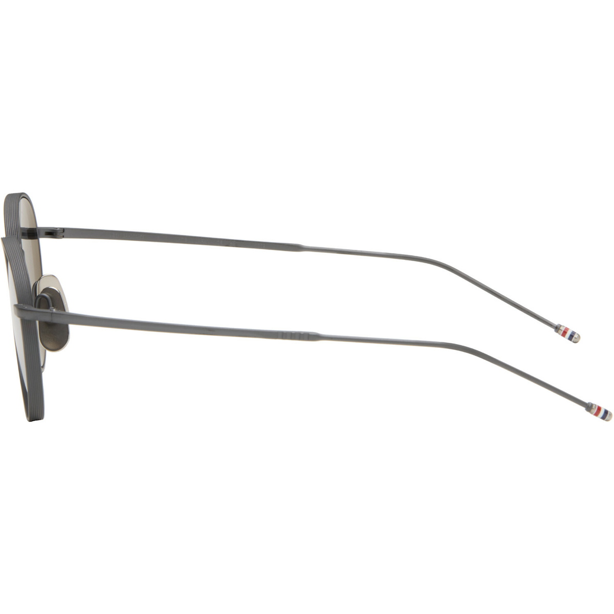 Thom Browne Gray Titanium Round Sunglasses