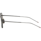 Thom Browne Gray Titanium Round Sunglasses