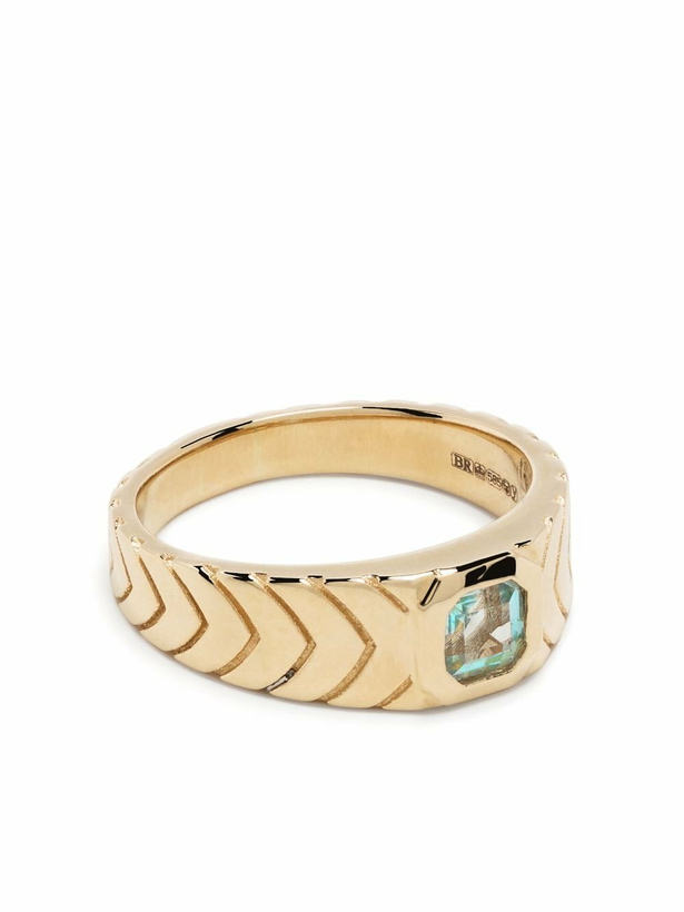 Photo: Jacquie Aiche 14K Yellow Gold Aquamarine Ring