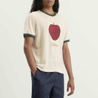 Palmes Men's Apple Ringer T-Shirt in Broken White