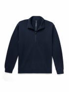 Lululemon - Steady State Cotton-Blend Jersey Half-Zip Sweatshirt - Blue