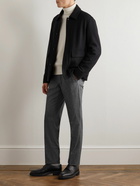 Thom Sweeney - Straight-Leg Pleated Wool Drawstring Trousers - Gray