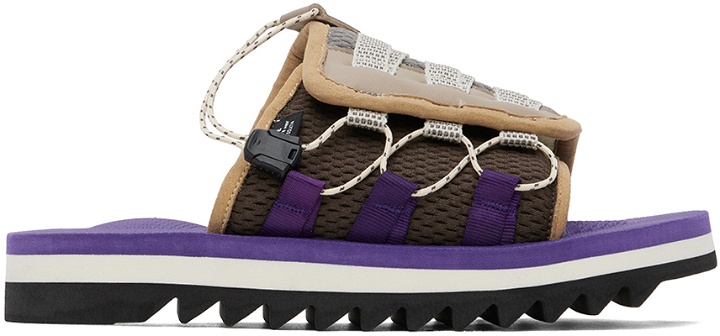 Photo: Suicoke Brown & Purple DAO-2ab Sandals